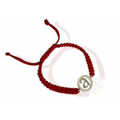Alphabet diamond bracelet with a